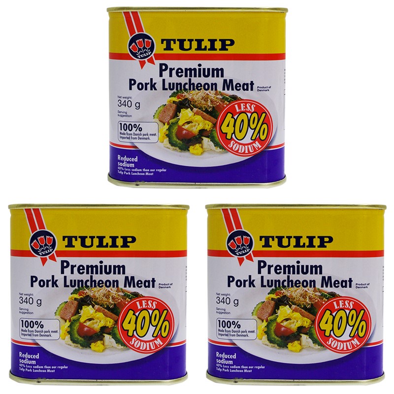 Bundle Of Tulip Premium Pork Luncheon Meat Canned Food G