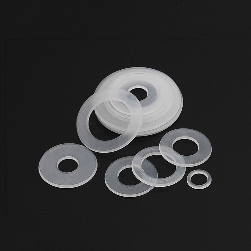 White Nylon Washers Plastic Flat Washer Spacer Seals Gaskets Ring M M