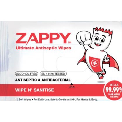 Zappy Ultimate Antiseptic Wipes R Single Shopee Singapore