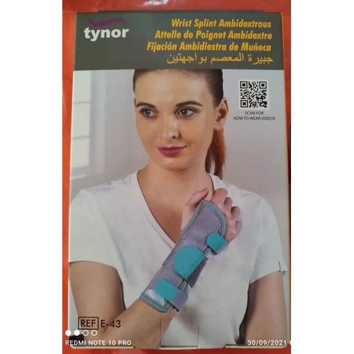 Tynor Wrist Splint Ambidextrous Shopee Singapore