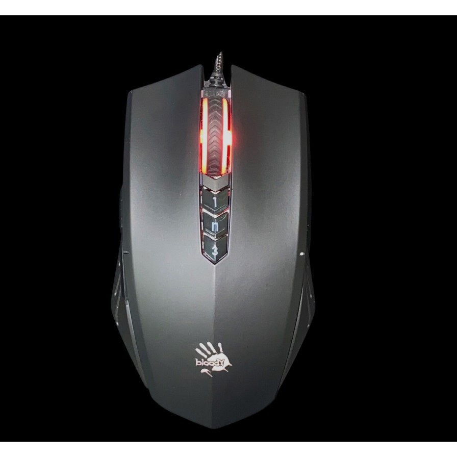 Bloody A70 Matte Black Light Strike Gaming Mouse Drag Click Feature