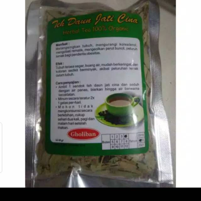 Chinese Teak Leaf Teak Bulk Slimming Gholiban 40gr Herbal 100