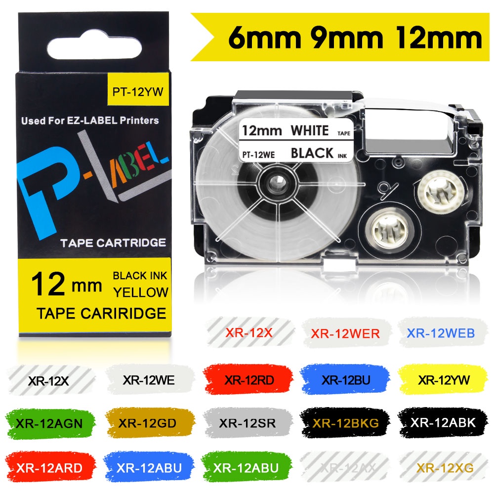 Ready Stock Mm Mm Mm Compatible Casio Label Tape Xr Tape Xr We