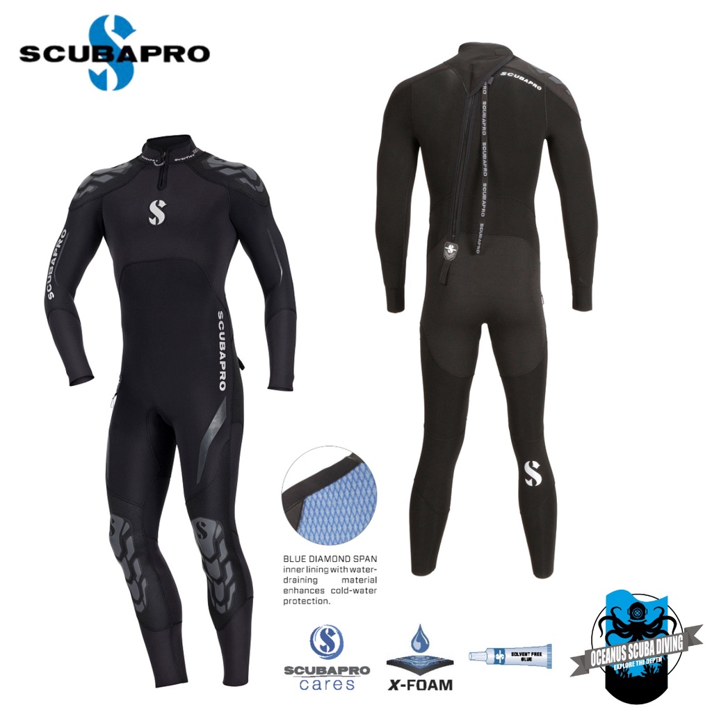 SCUBAPRO Everflex Steamer Wetsuit 3 2mm Men Scuba Diving Wetsuit