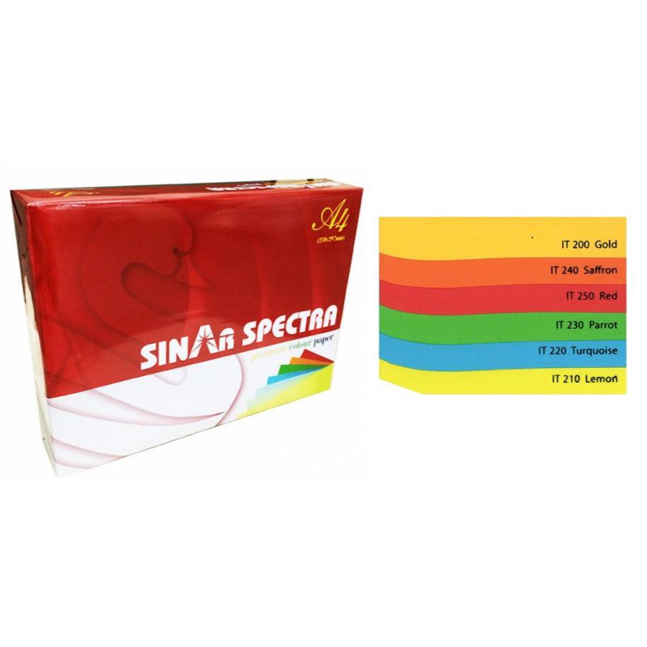 Sinar Photocopy Paper Colour Deep Tone 80gsm A4 Shopee Singapore