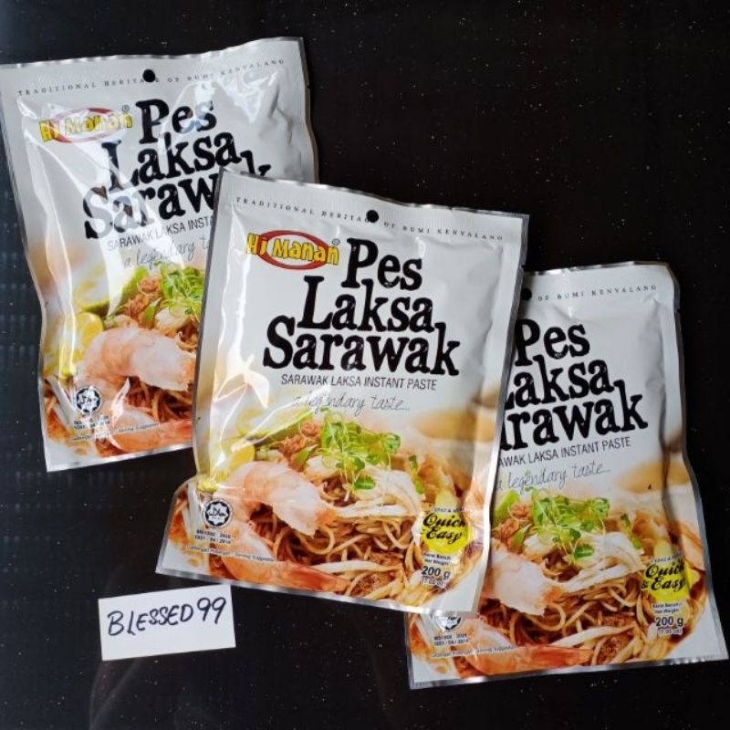 Haji MANAN Pes Laksa 200g Sarawak Halal HJ MANAN Shopee Singapore