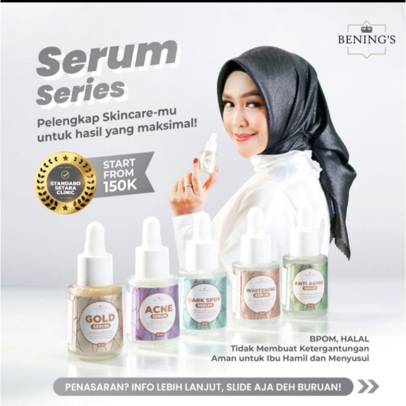 Serum Benings Skincare Bening S Indonesia By Dr Oky Pratama Shopee