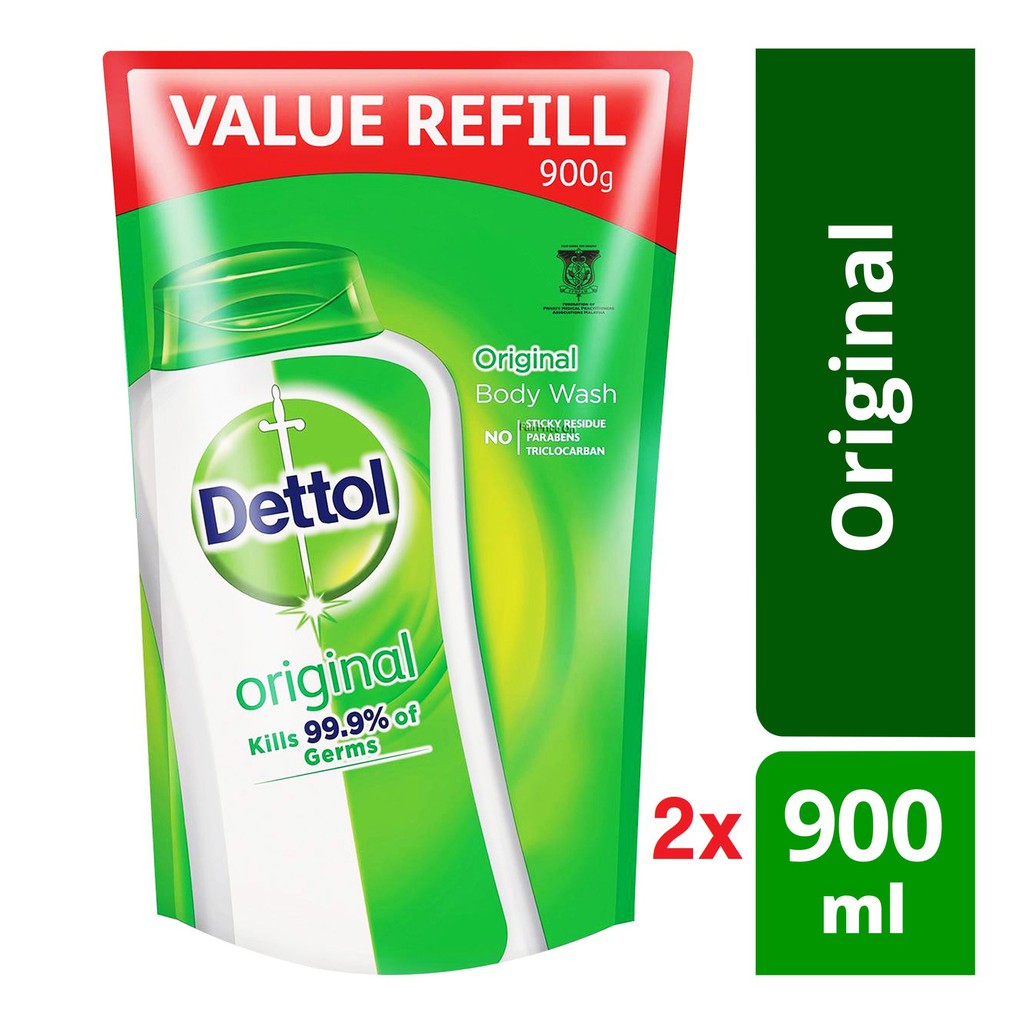 Dettol Anti Bacterial Ph Balanced Body Wash Original Refill G