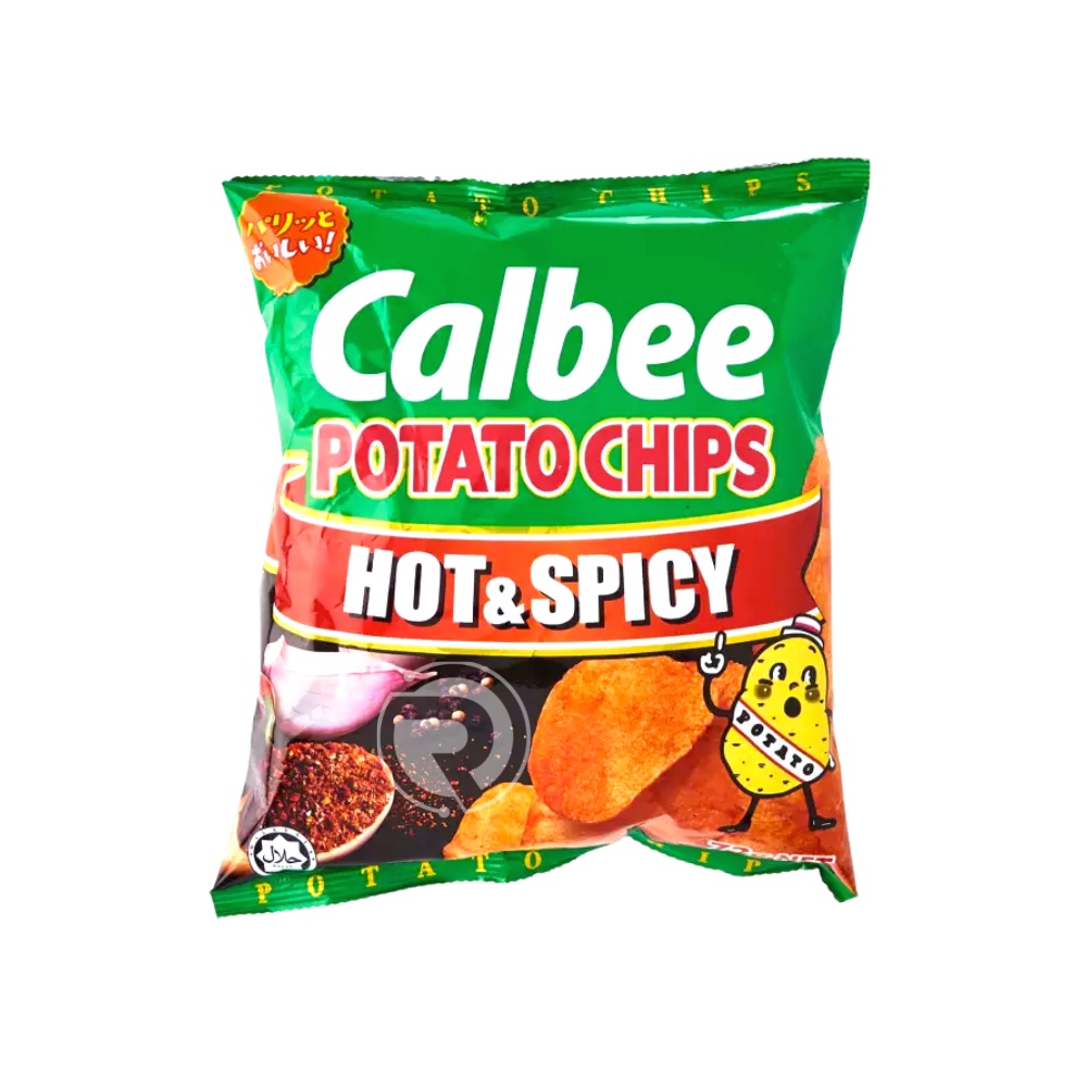 Calbee Hot And Spicy Potato Chips Small G X Packets Shopee