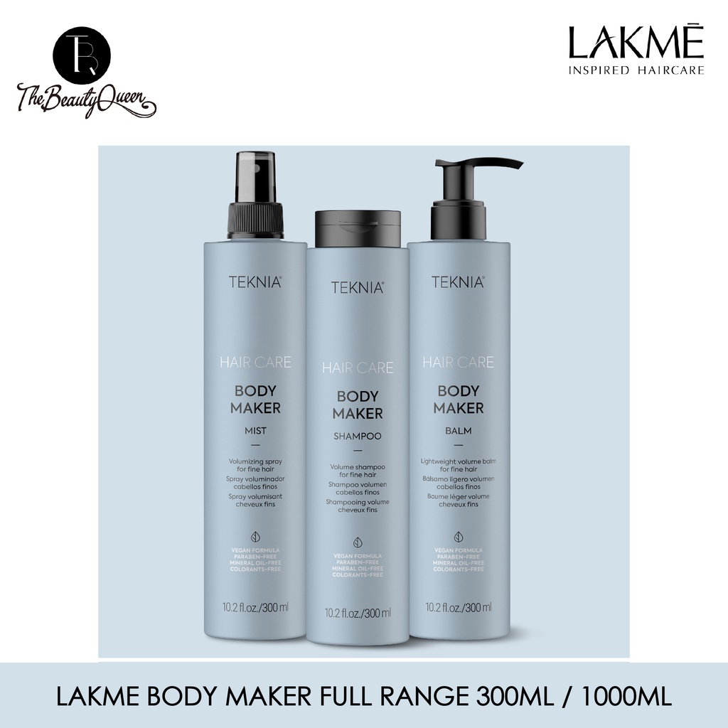 Lakme Teknia Body Maker Shampoo Hair Balm Hair Mist Shopee Singapore