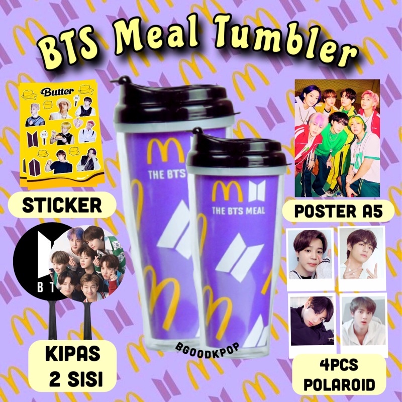 Tumbler Bts Meal X Mcd Bts Fankit Drink Bottle Kpop Bt Merchandise