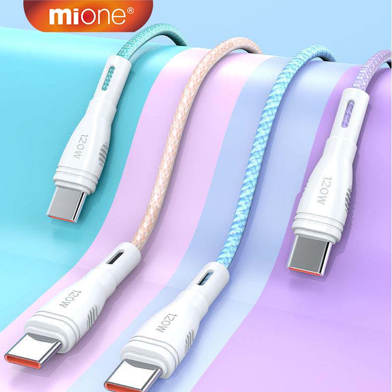 Mione 120W USB Cable Type C 6A Fast Charger Quick Charger 3 0 USB To