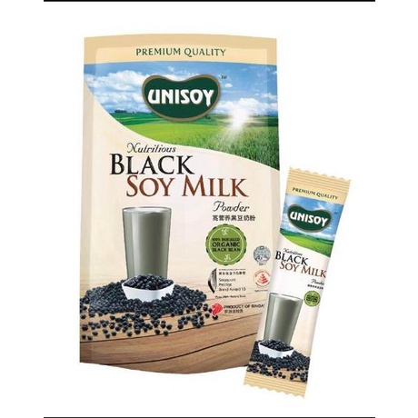 Unisoy Instant Nutritious Black Soy Milk Powder 32g X 12 Sachets