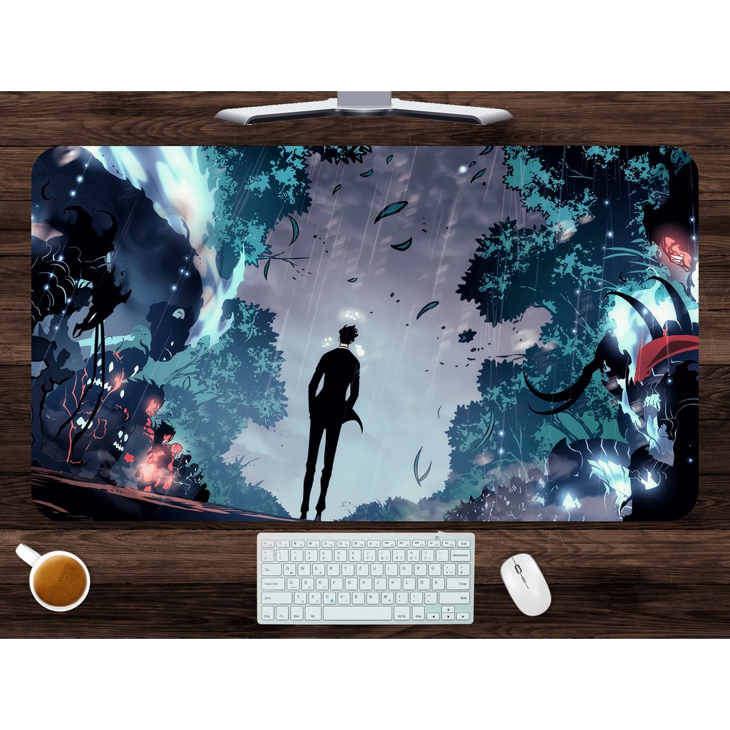 Solo Leveling Mouse Pad Solo Leveling Desk Mat Sung Jinwoo Mousepad