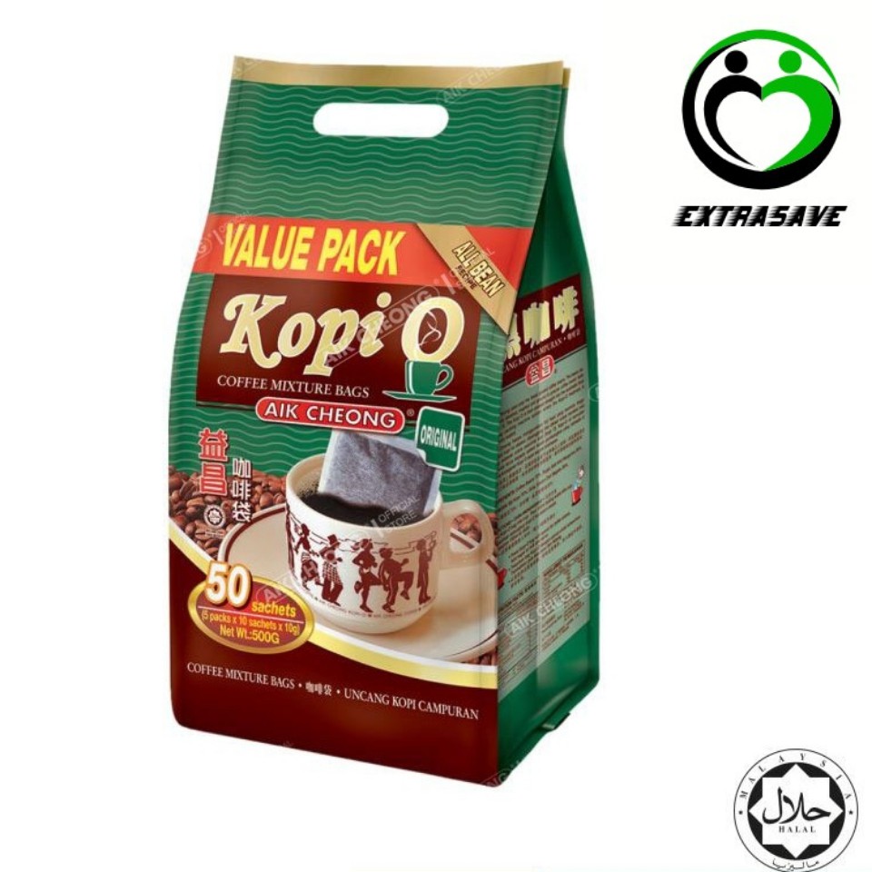 Halal AIK CHEONG Kopi O Bag Economy Pack 100G 10g X 10 S Halal Kaw