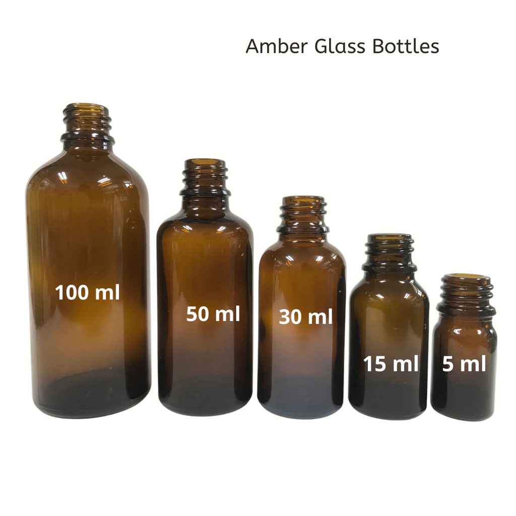 Herbal Sense Amber Glass Bottle Ml Ml Ml Ml And Ml