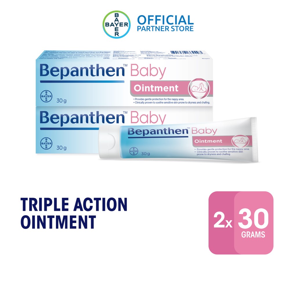 Bundle Of 2 Bepanthen Baby Triple Action Nappy Care Ointment Exp Jan