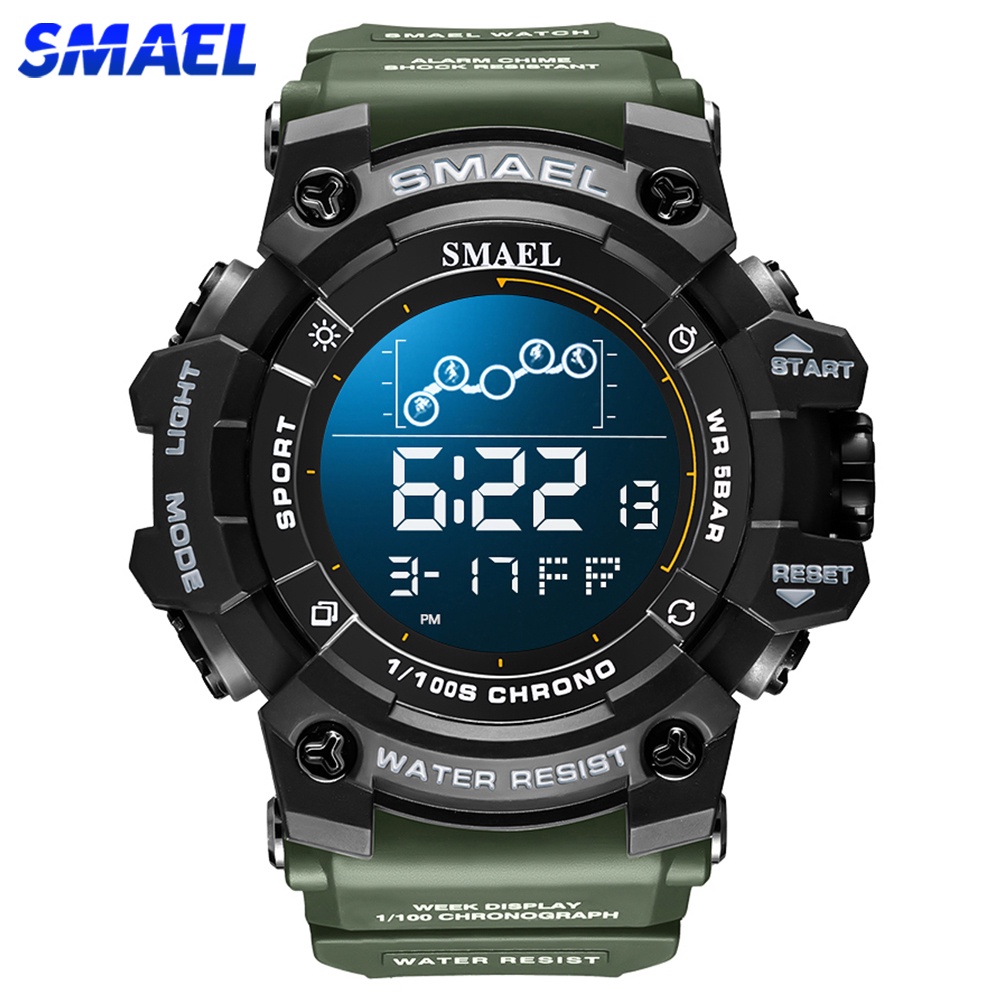 Smael Top Brand Outdoors Sport Watches For Men Luxury Multifunction Led