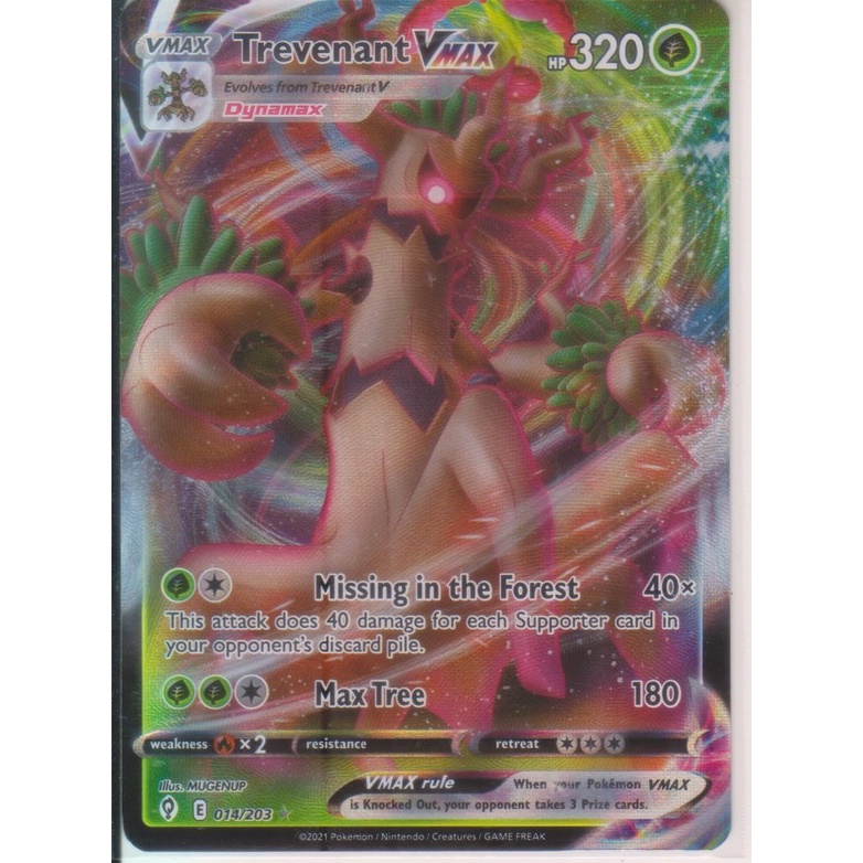 Trevenant Vmax Ultra Rare Pokemon Tcg Evolving Skies