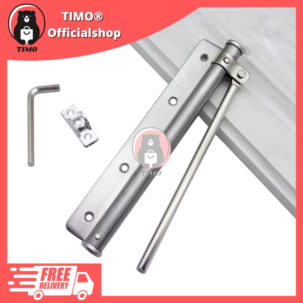 Stainless Steel Automatic Door Closers Invisible Door Springs Buffer