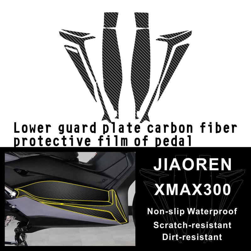 Carbon Fiber Protective Film Sticker For Motorcycle Yamaha Xmax