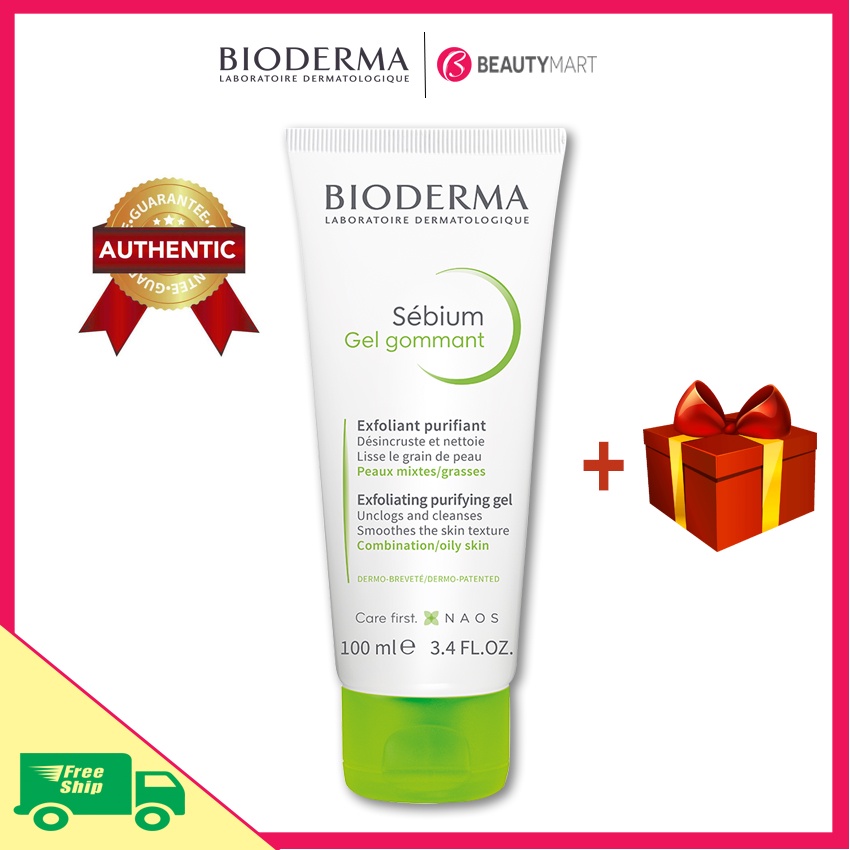 Bioderma Sebium Gel Gommant Ml Genuine French Beautymart Shopee