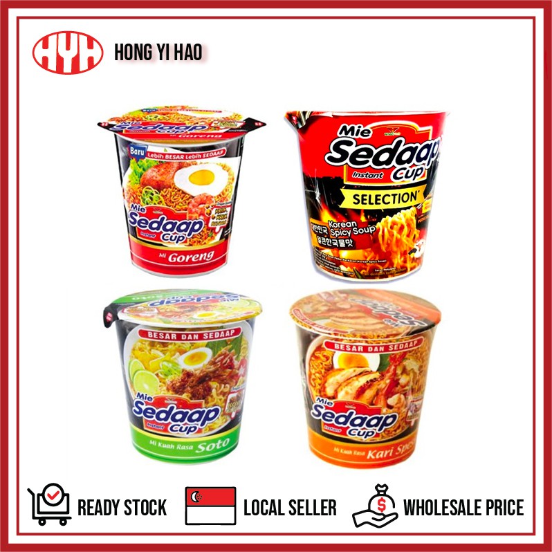 Mi Sedaap Instant Cup Noodles Cups Shopee Singapore