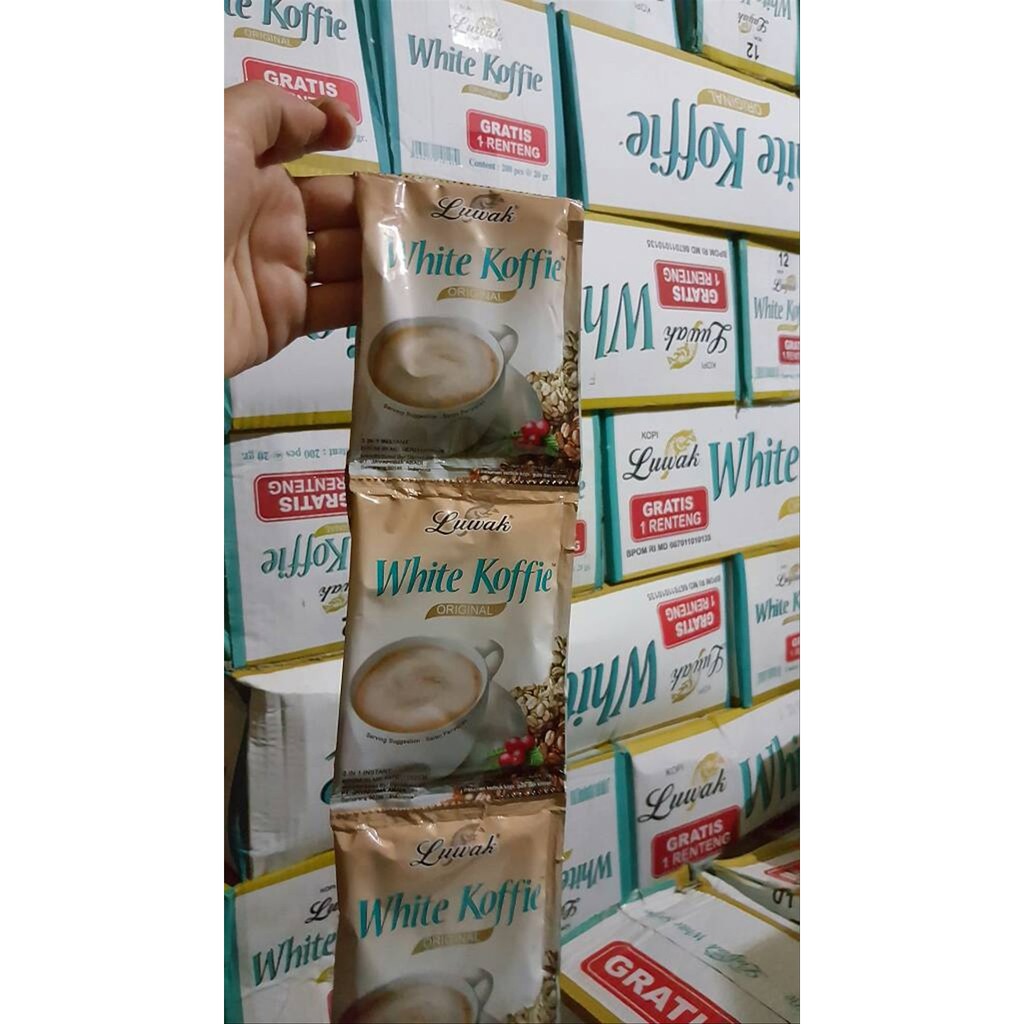 Luwak Coffee White Koffie 1 Renceng Contents 10 Sachets Kopi Luwak