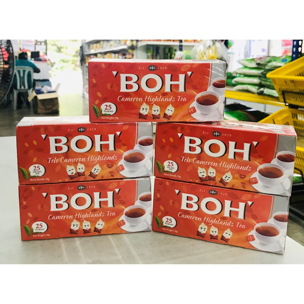 Boh Cameron Highlands Tea 25 Uncang Shopee Singapore