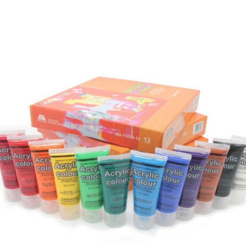 Mantegna Acrylic Paint 12 Colours X 37ml Shopee Singapore