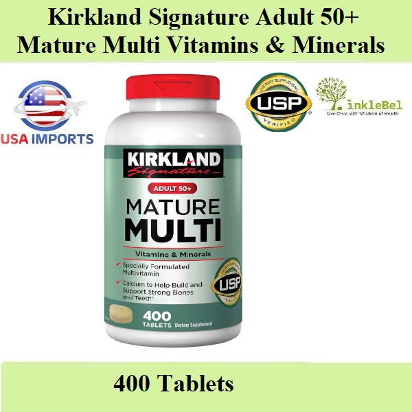 Kirkland Signature Adult Mature Multi Vitamins Minerals