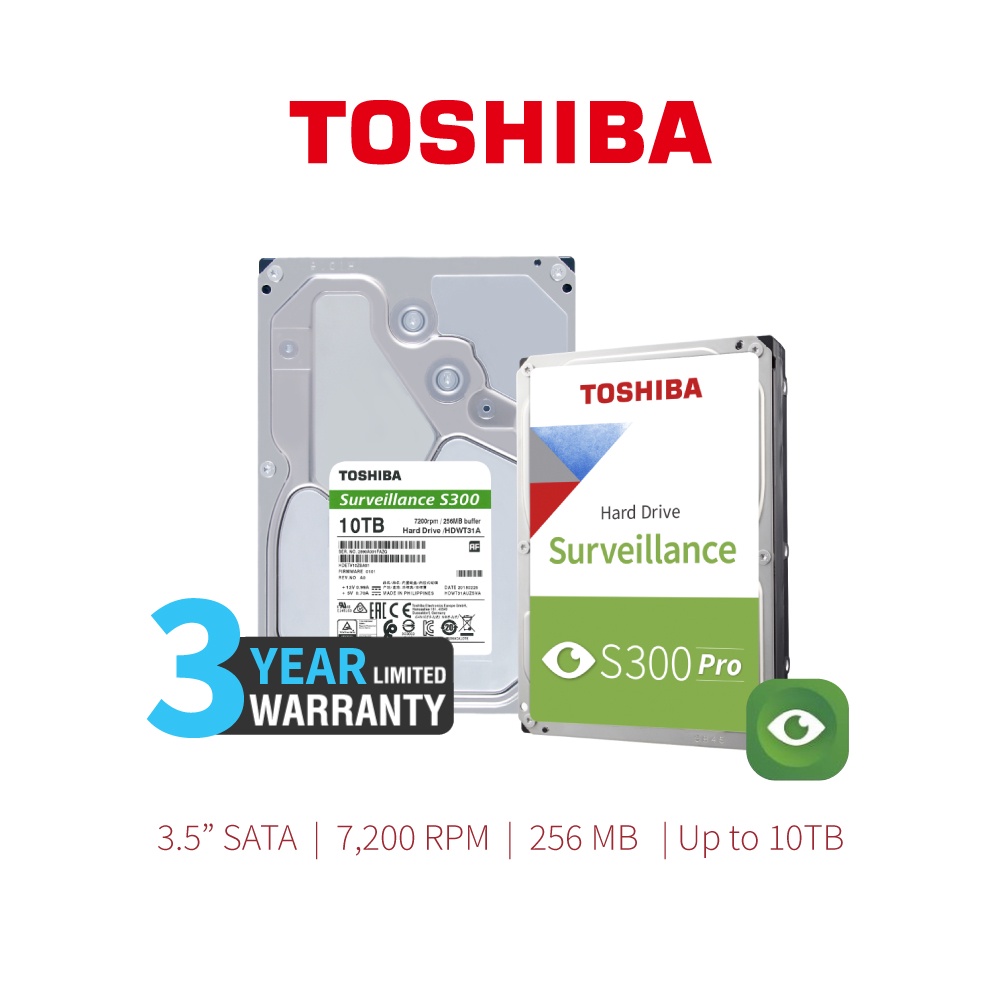 Toshiba Surveillance S Pro Hard Disk Drive Tb Rpm