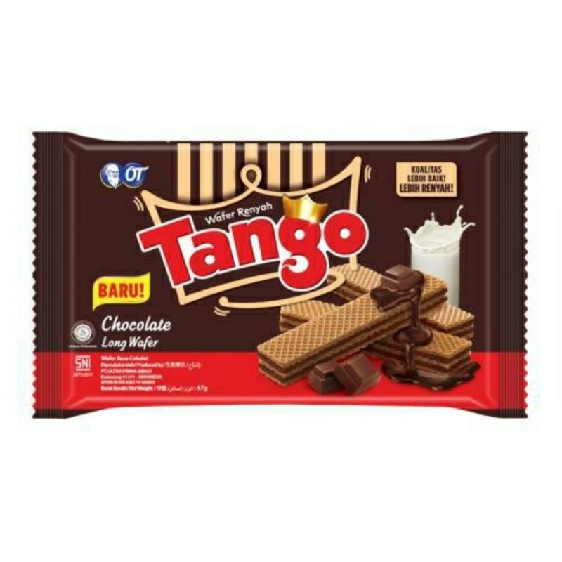 Tango Wafers Chocolate Flavored Wafers Crispy Wafers Snacks 24g