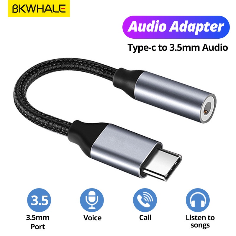 Bkwhale Usb Type C To Mm Aux Adapter Type C Jack Audio Cable