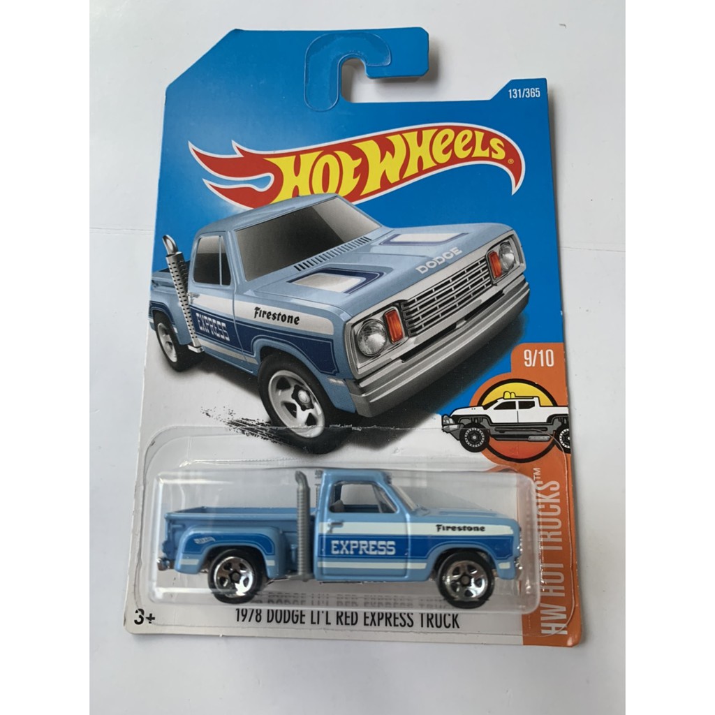 Hot WHEELS HOTWHEELS DODGE LI L RED EXPRESS TRUCK PICKUP BLUE