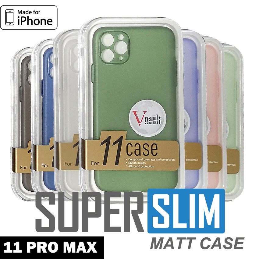 Local Seller Ready Stock Vnault Super Slim Nude Matt Silicone Case