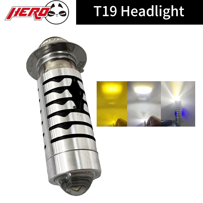 Motorcycle T H Led Headlight Bulb W Parklight Universal High And