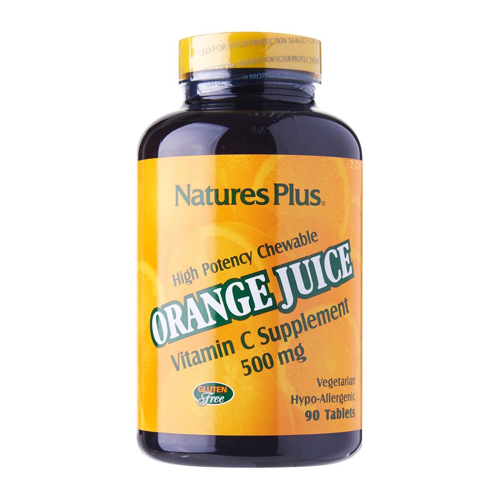 Natures Plus Orange Juice Vitamin C Mg Chewable Tablets Shopee