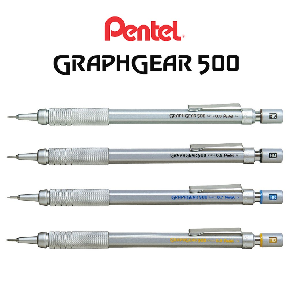 PENTEL GRAPHGEAR 500 Mechanical Pencil PG513 5 7 9 Shopee Singapore