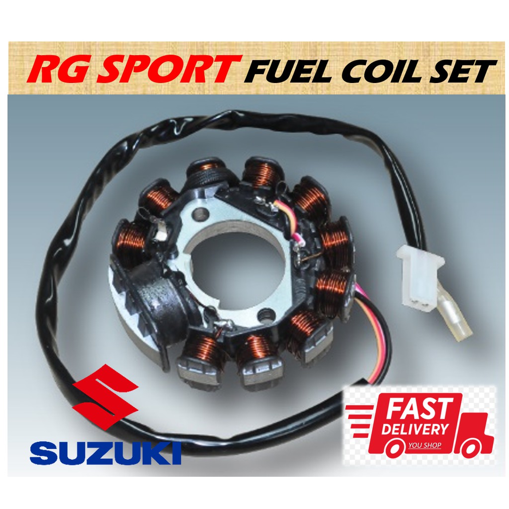 Suzuki Rgs Rg Sport Fuel Coil Field Coil Assembly Magnet Coil