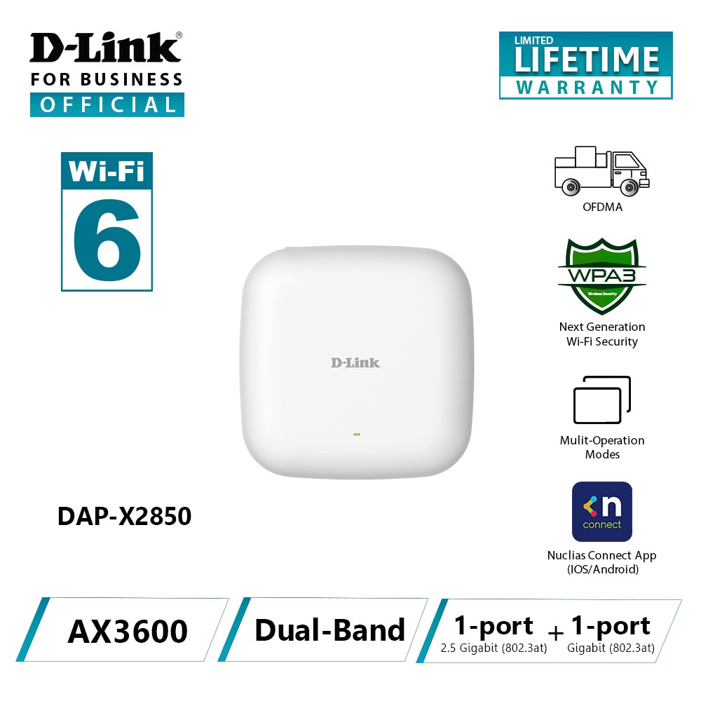 D Link Dap X Wireless Ax Wi Fi X Dual Band Poe Access Point