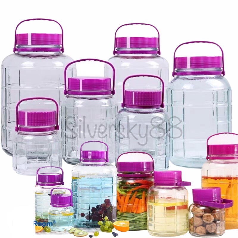 SG Ready Stock Kombucha Glass Jars Wine Fermentation Making Bottles