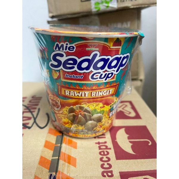 Mie Sedaap Rasa Bakso Bleduk Rawit Bingit 75g Instant Noodle Cup