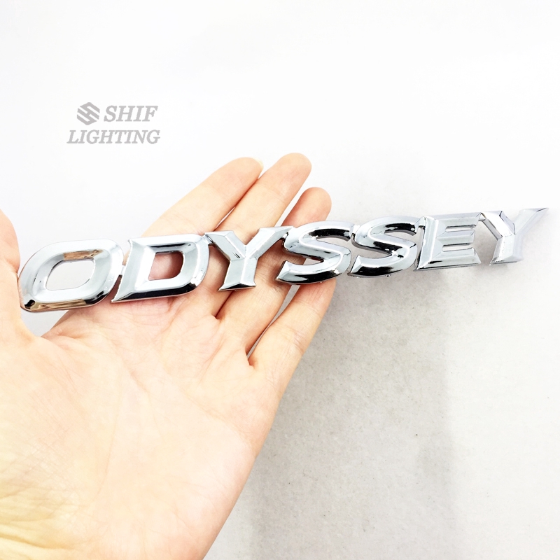 1 X ABS Chrome ODYSSEY Letter Logo Car Auto Rear Trunk Lid Emblem Badge