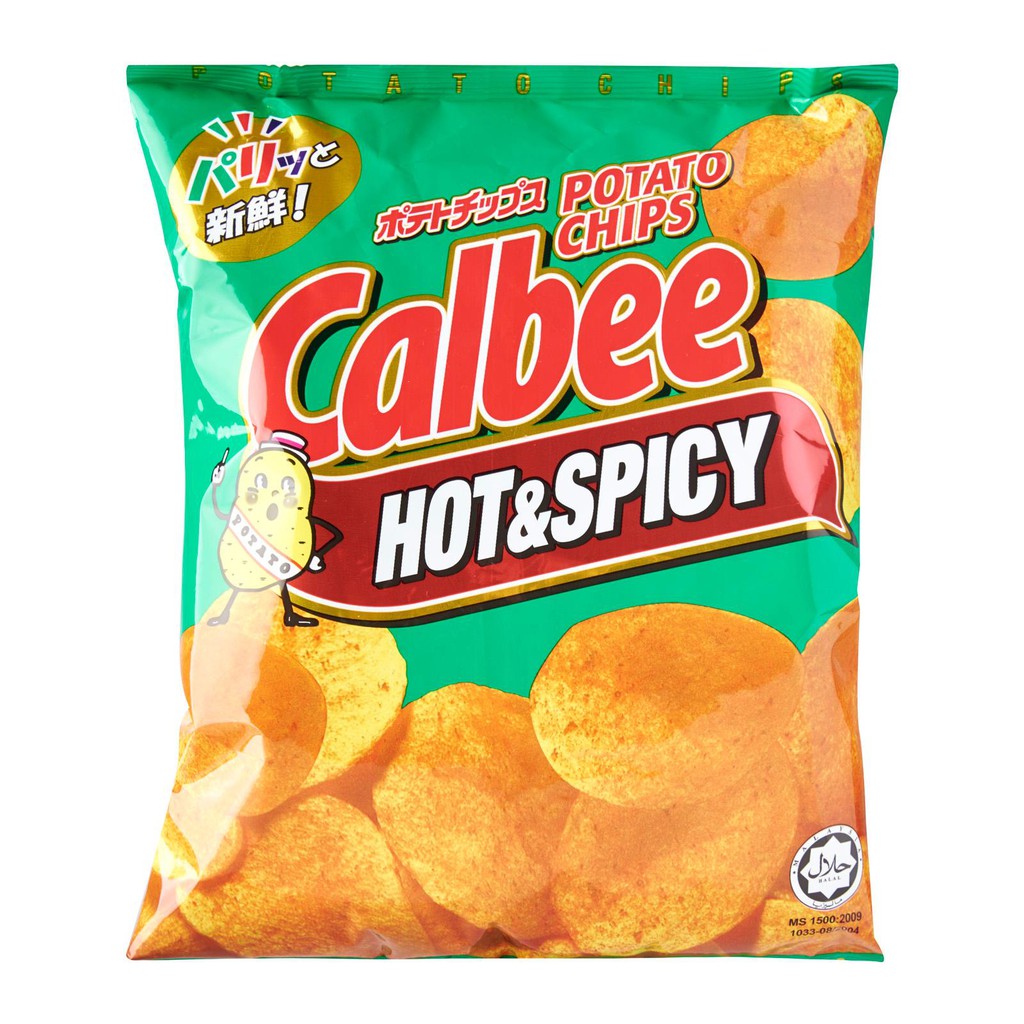 Calbee Hot And Spicy Potato Chips 80 G Shopee Singapore