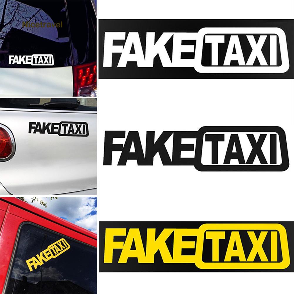 Ntfunny Car Sticker Fake Taxi Drifting Sign Race Auto Vehicle Decal