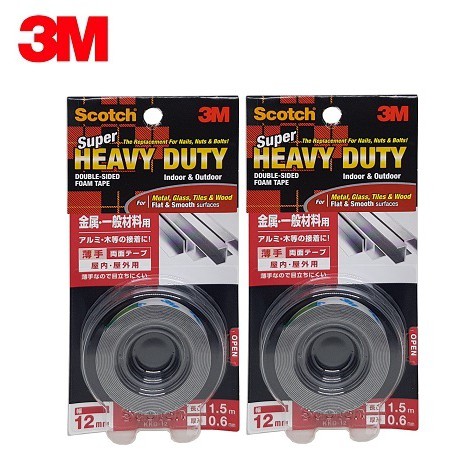 M Scotch Super Heavy Duty Tape Duty Double Sided Foam Skd Mm X