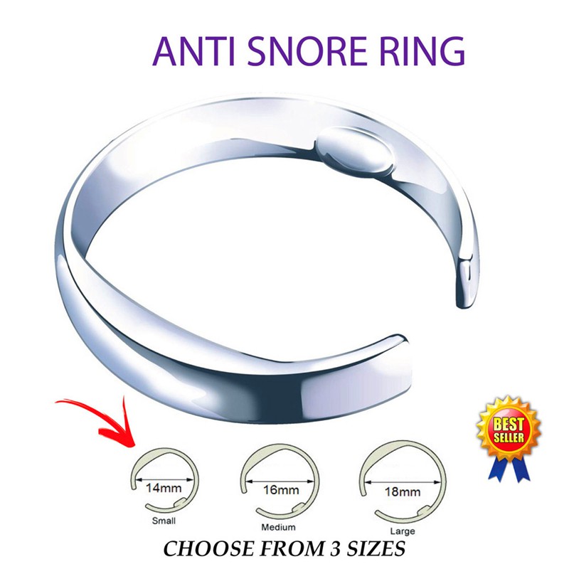 Anti Snore Ring Stop Snoring Acupressure Sleep Aid Sizes Rings