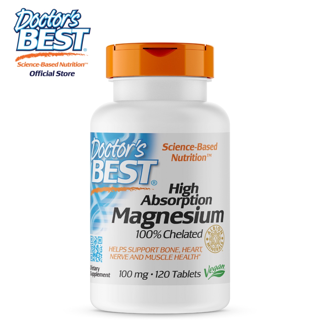 Doctor S Best High Absorption Magnesium 100 Mg 120 Tabs Shopee