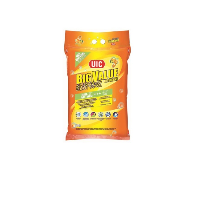 Uic Big Value Powder Detergent Citrus Splash Anti Bacterial Kg